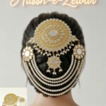 Mirror Kundan Jora Hair Clip